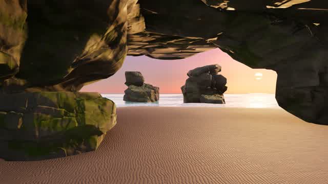 The Secret Beach Cave — Fortnite Creative map
