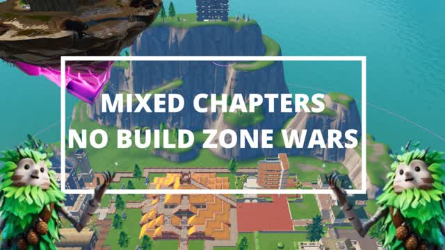 Mixed Chapters No Build Zone Wars — Fortnite Creative map cover art