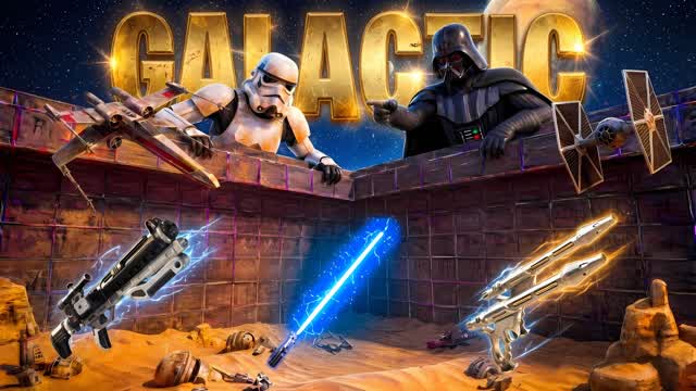 STAR WARS GALACTIC 1V1 FIGHT FFA — Fortnite Creative map cover art