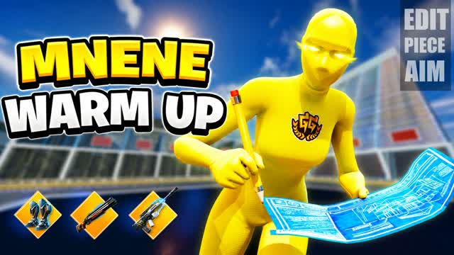 WARM UP MNENE — Fortnite Creative map cover art