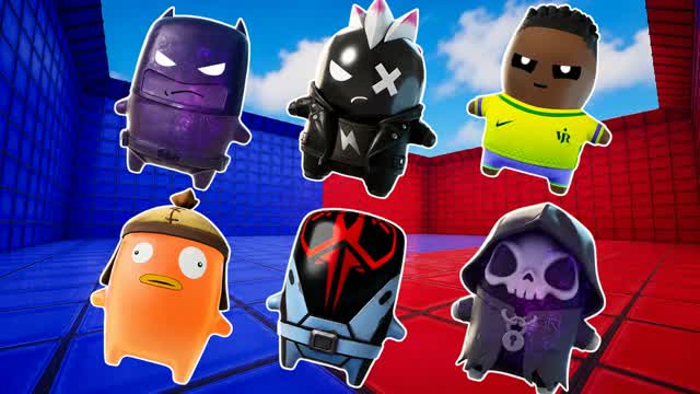 RED VS BLUE FUNNYY🔴🔵 — Fortnite Creative map cover art