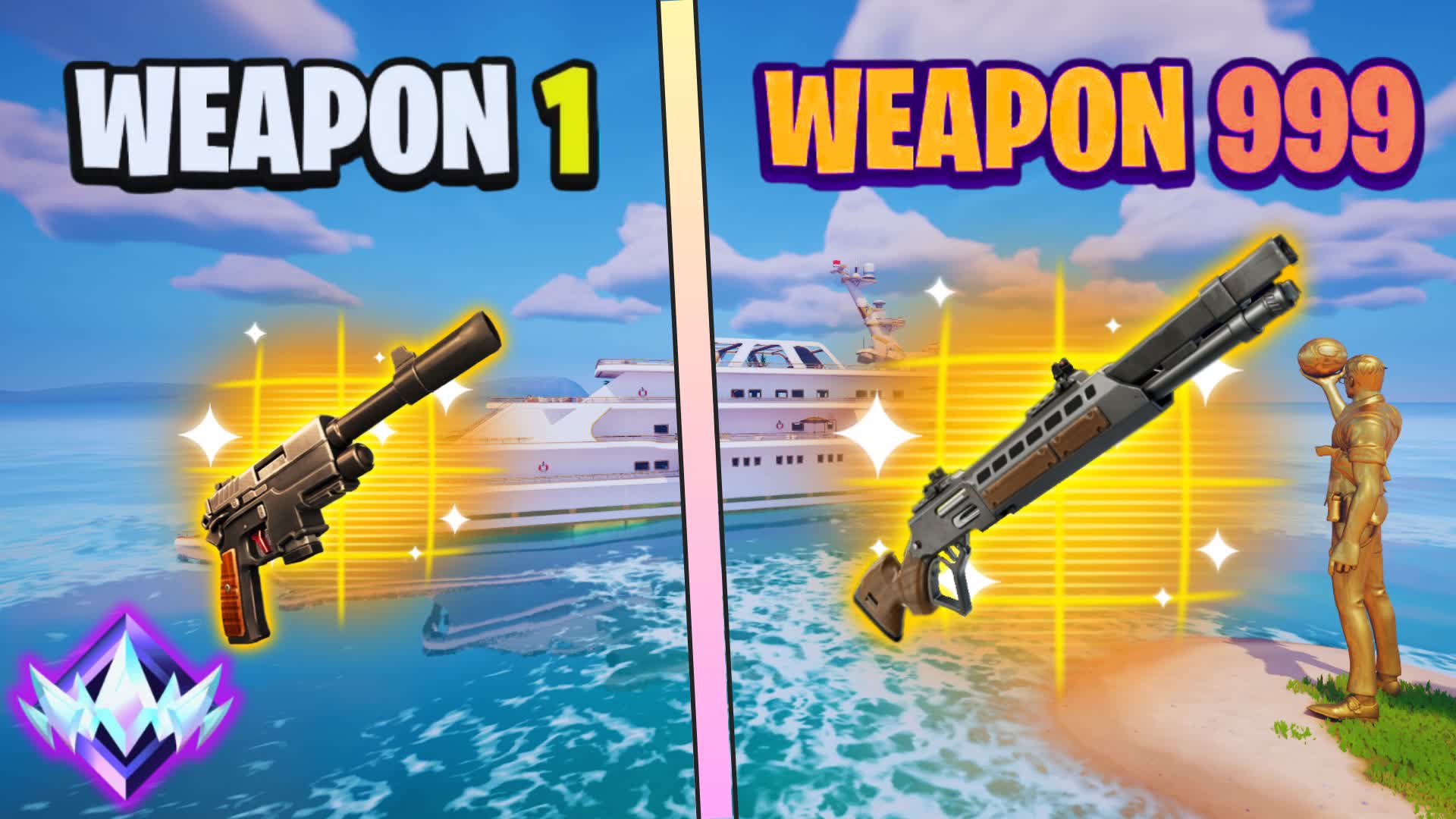 🌊THE YATCH GUN GAME🌊 NEW WEAPONS 🔫 — Fortnite Creative map