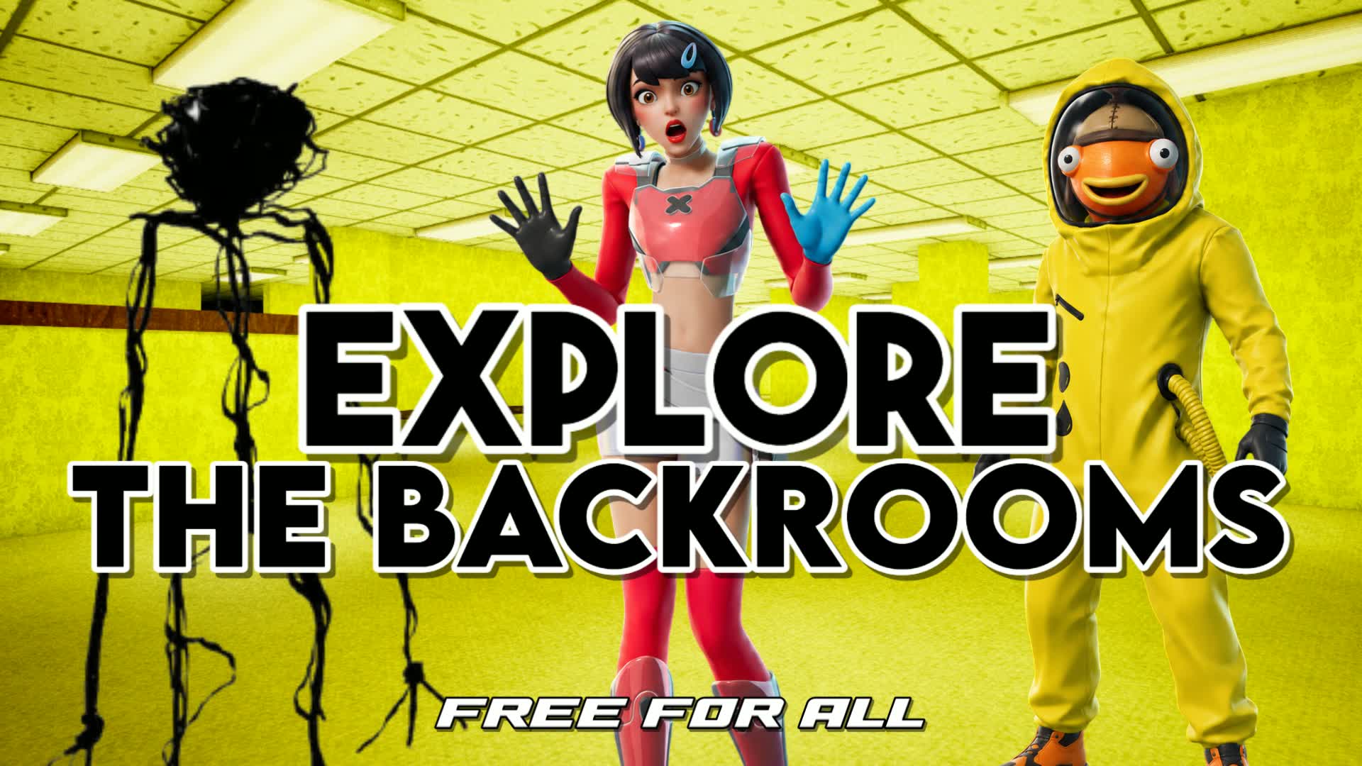 Explore the Backrooms - FFA — Fortnite Creative map