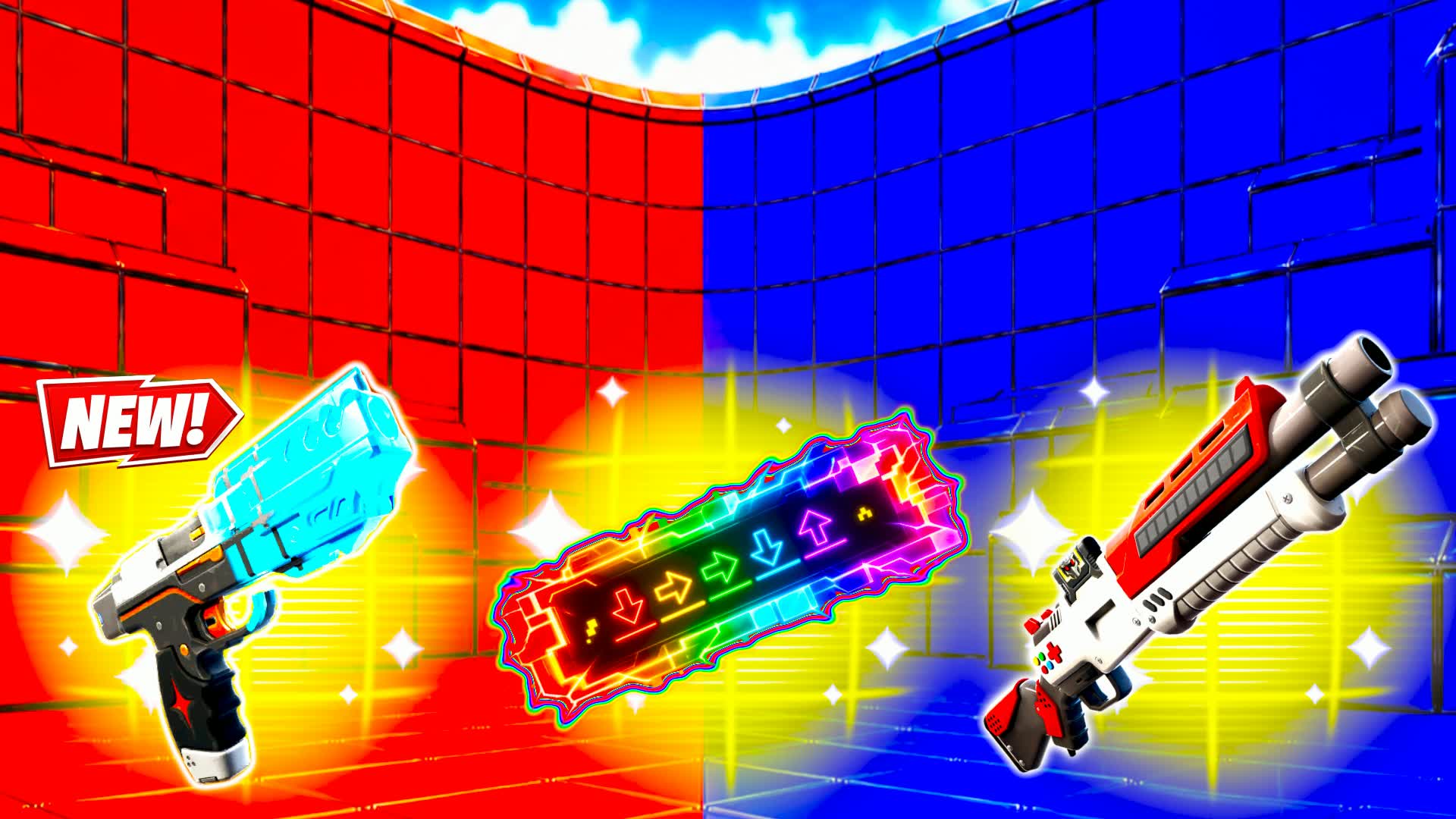 RED VS BLUE ARMED SQUAD BATTLE 🔵🔴 — Fortnite Creative map