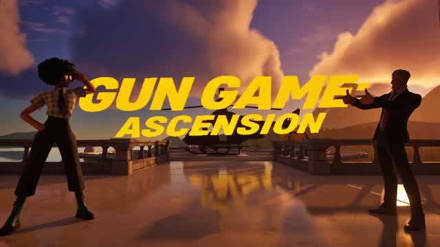 Gun Game: Ascension — Fortnite Creative map cover art