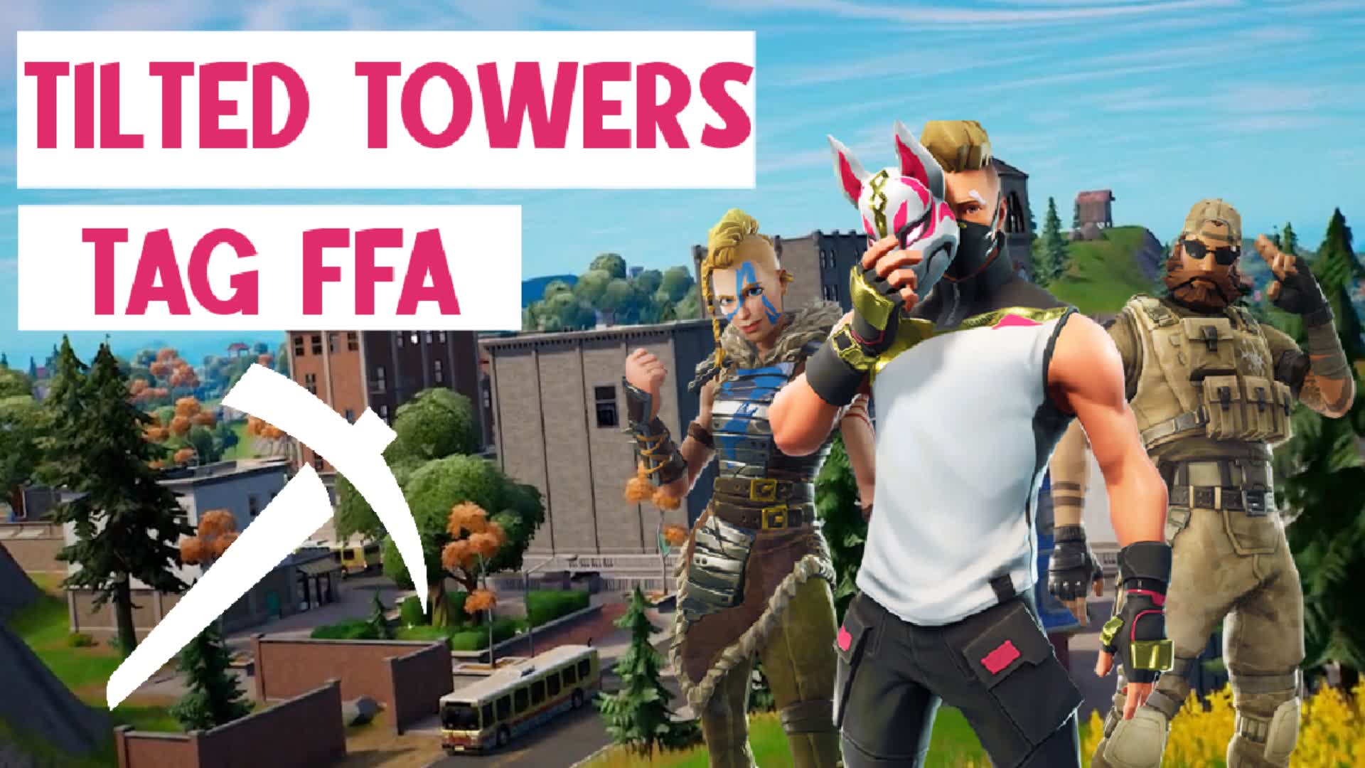Tilted Towers Tag FFA — Fortnite Creative map