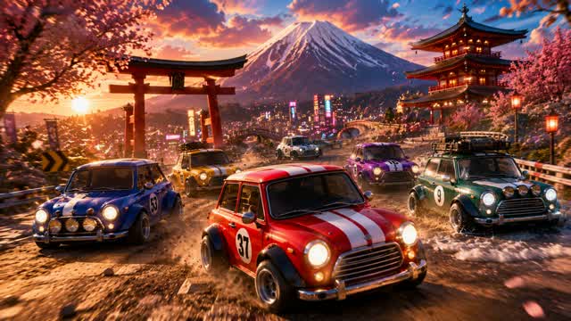 Tiny Car Racing — Fortnite Creative map cover art