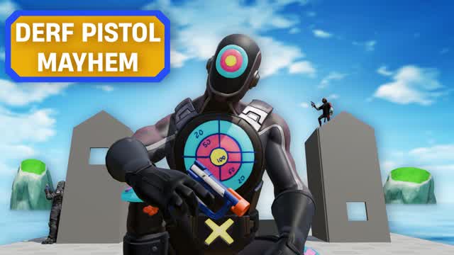DEF PISTOL MAYHEM — Fortnite Creative map cover art