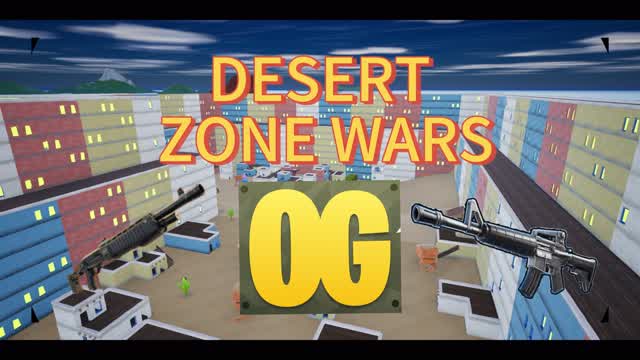 DESERT ZONE WARS// سكرمز الصحراء — Fortnite Creative map cover art