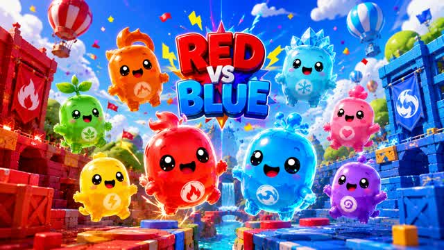 RED vs BLUE ๐ Champion Battle Zone โ Fortnite Creative map
