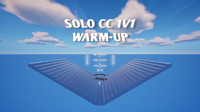 Solo CC 1v1 Warm-Up — Fortnite Creative map cover art