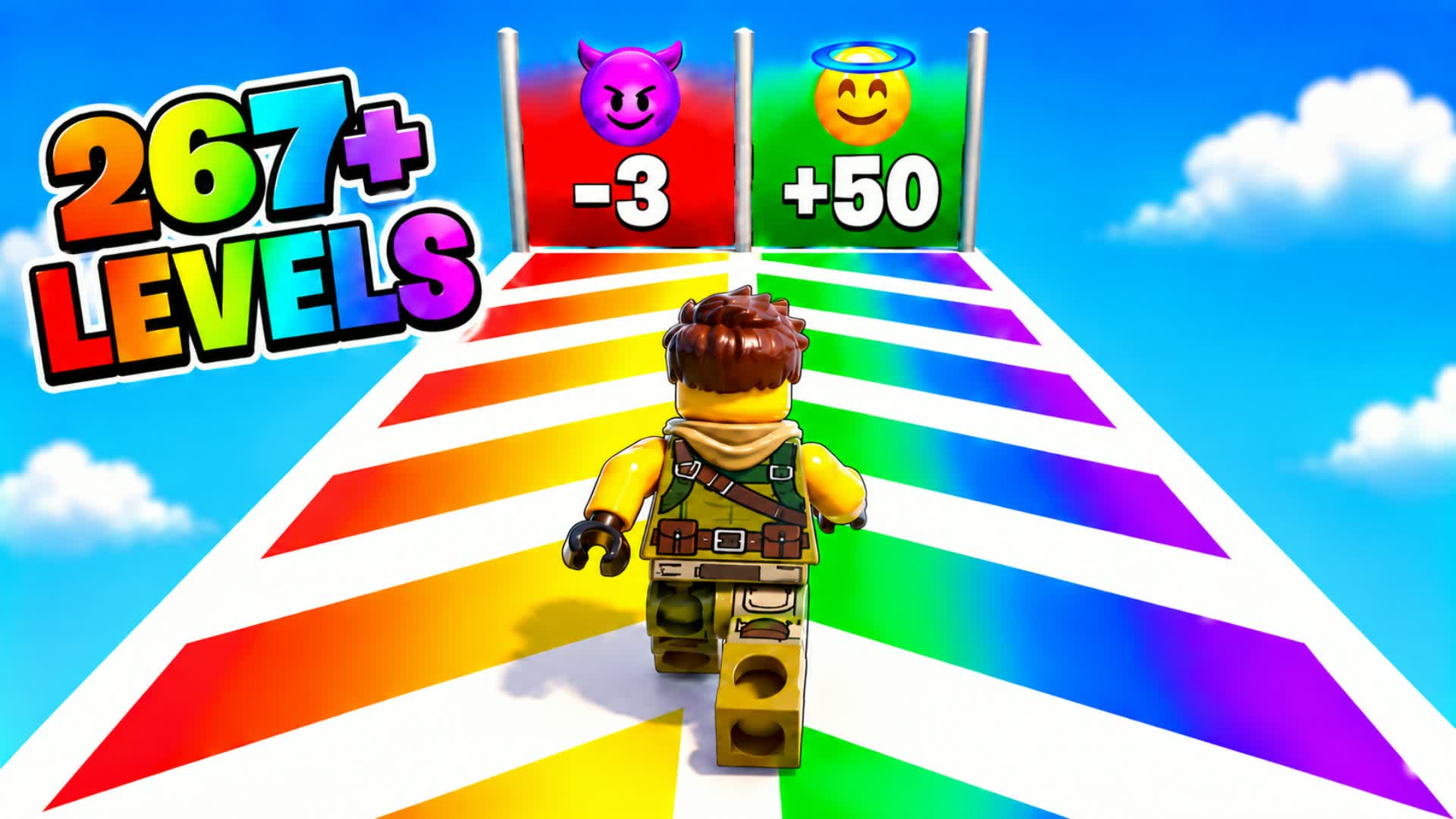 OBBY BRICKS PARKOUR🌈 267+ — Fortnite Creative map