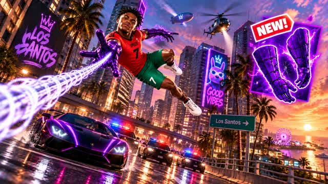 🏆 DRIVE CHAMPIONS - CITY CHAOS 🚗 — Fortnite Creative map