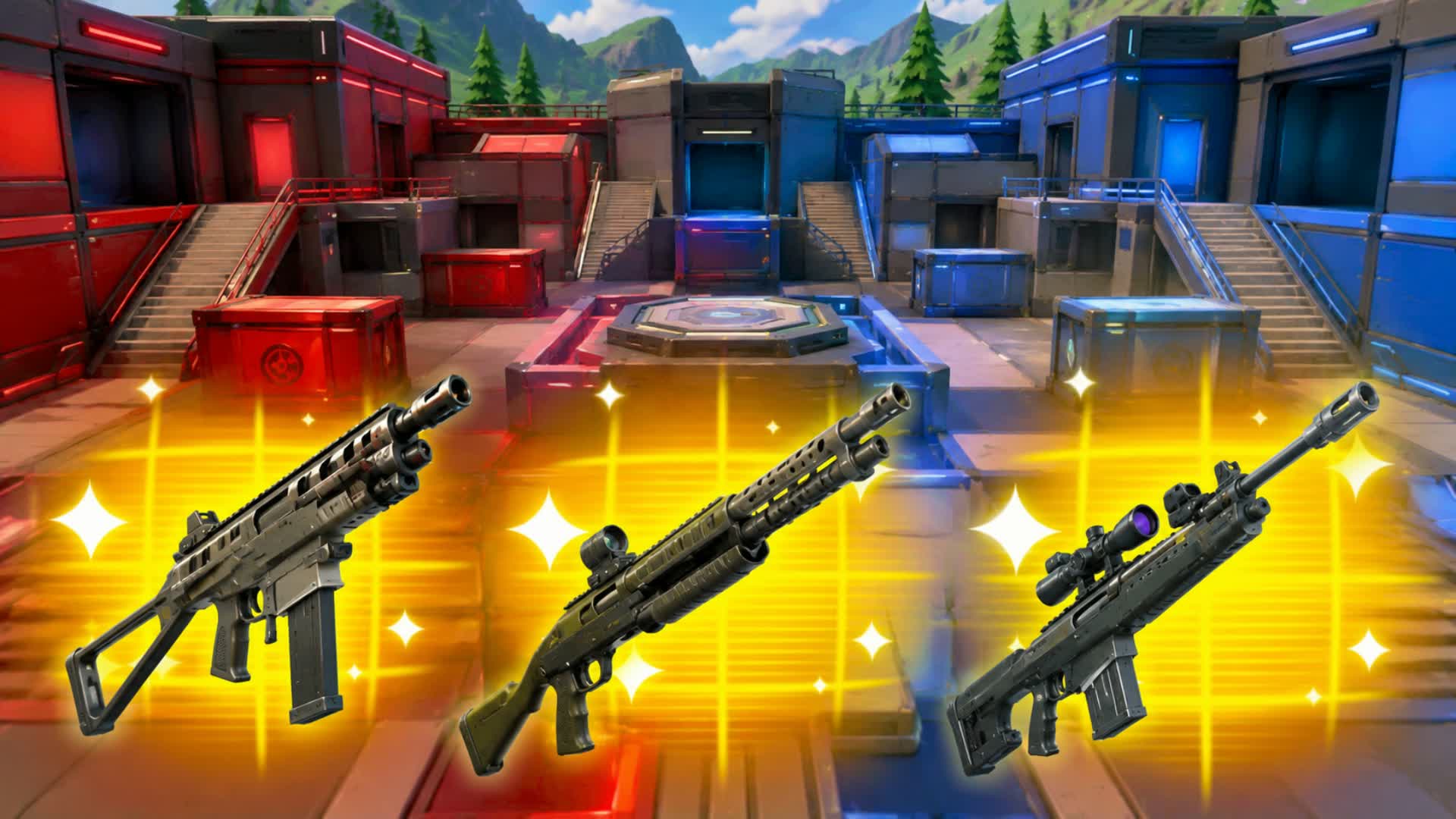 UNC RED VS BLUE RVB — Fortnite Creative map