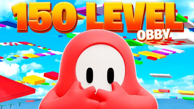 🌈150 LEVEL FALL GUYS OBBY🌈 — Fortnite Creative map cover art