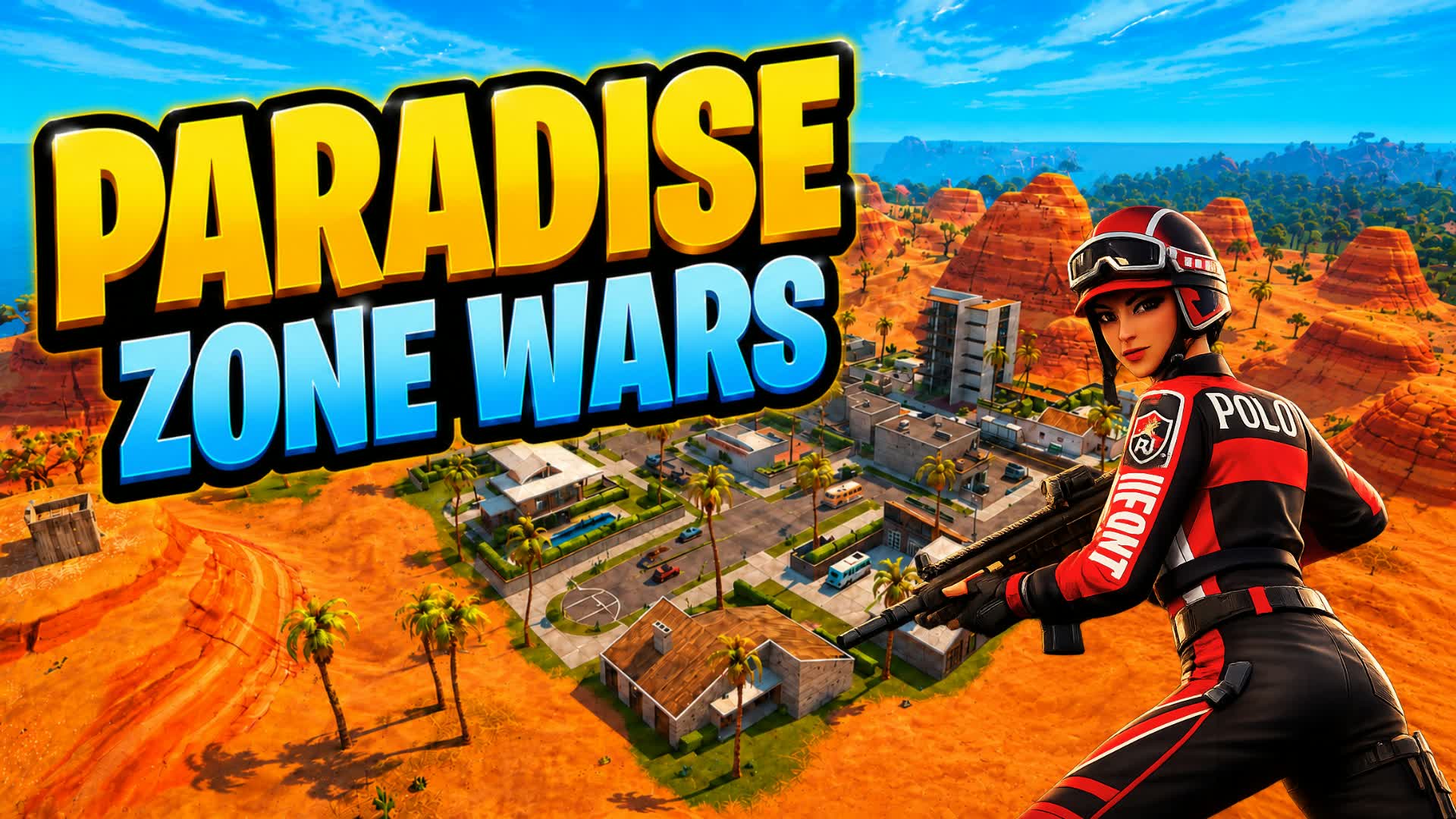PARADISE ZONE WARS 🌴(AM) — Fortnite Creative map