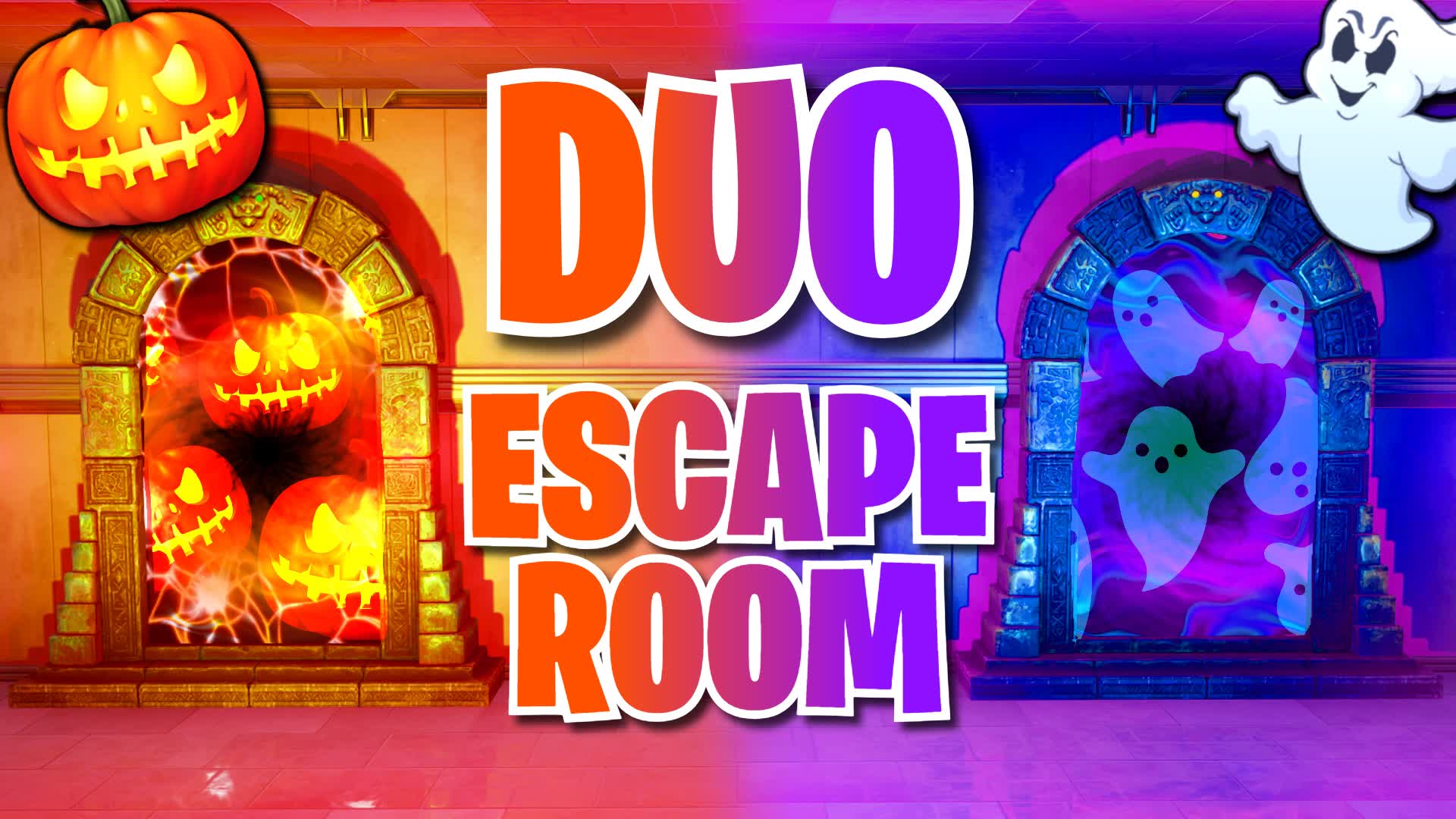 HALLOWEEN DUO ESCAPE ROOM [HORROR] — Fortnite Creative map