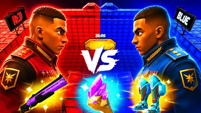 MBAPPÉ DICTATOR RED VS BLEU🔴🔵 — Fortnite Creative map
