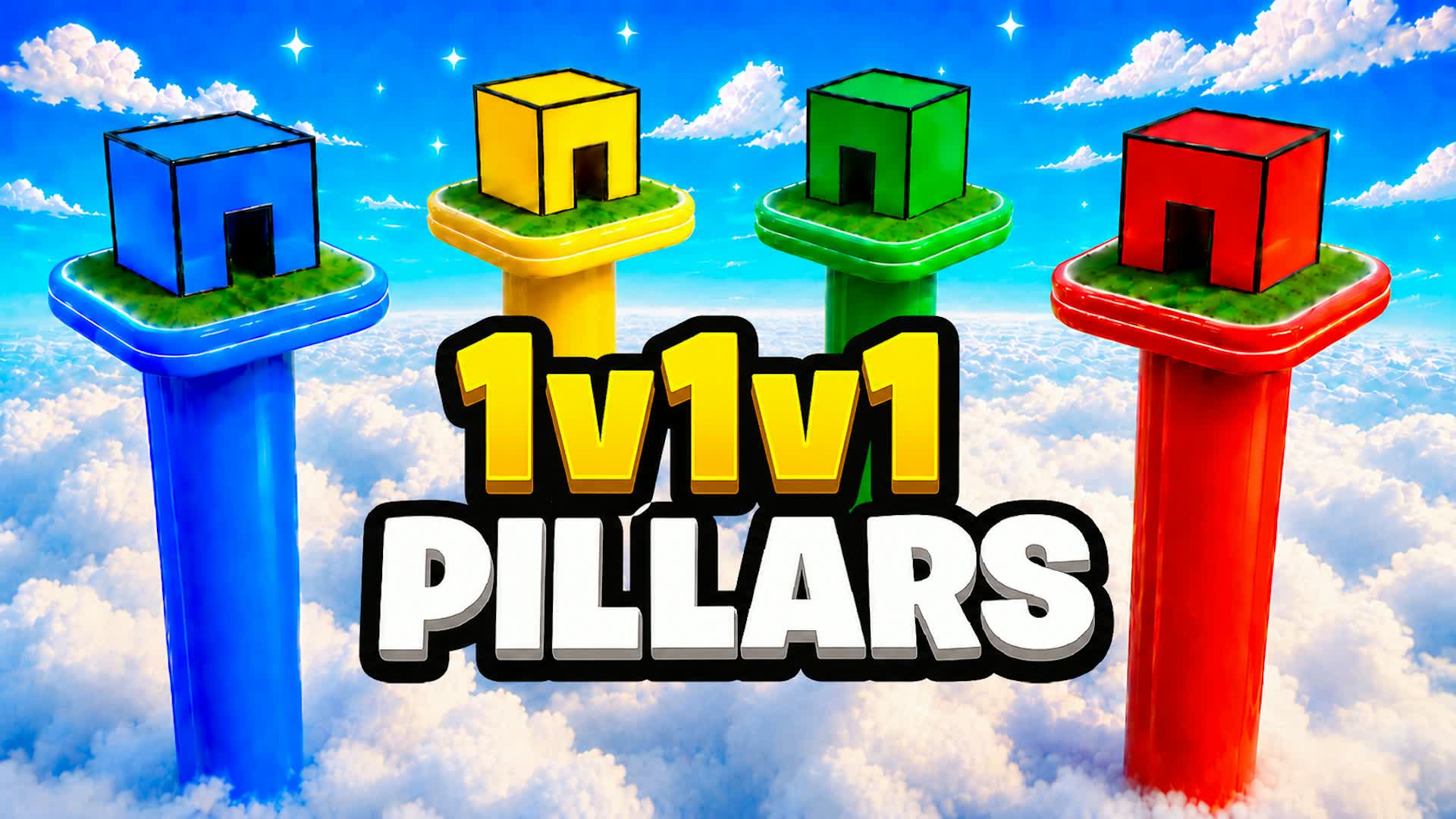 1v1v1 PILLARS — Fortnite Creative map