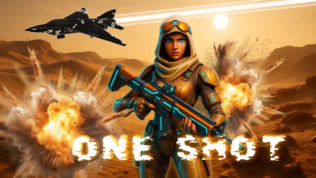 Desert Wars - One Shot 🎯 — Fortnite Creative map