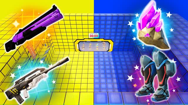 SIMPLE BLUE VS YELLOW 🔵🌕 — Fortnite Creative map cover art