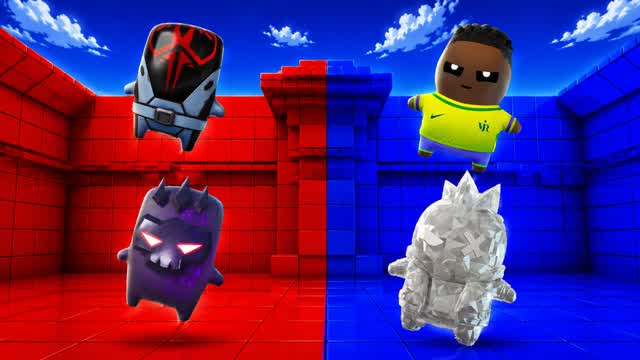 RED VS BLUE 🔴🔵 THE BIGGEST! — Fortnite Creative map