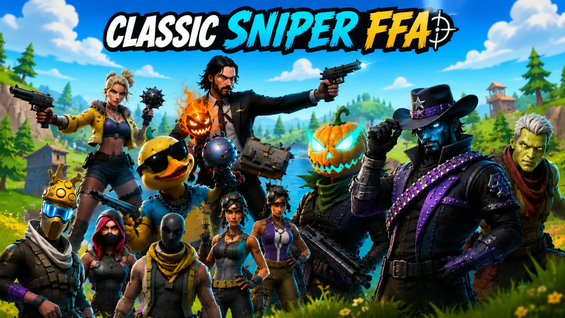 🔥 Classic Sniper FFA 🔥🏆🔫 — Fortnite Creative map