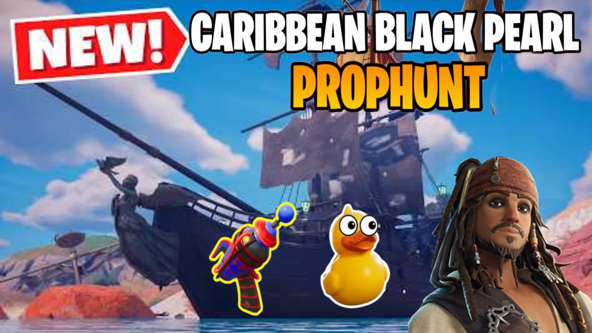 Prop Hunt Black Pearl Pirateship — Fortnite Creative map