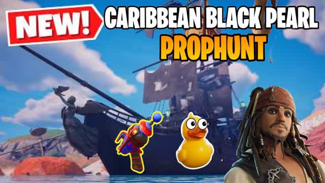 Prop Hunt Black Pearl Pirateship — Fortnite Creative map cover art