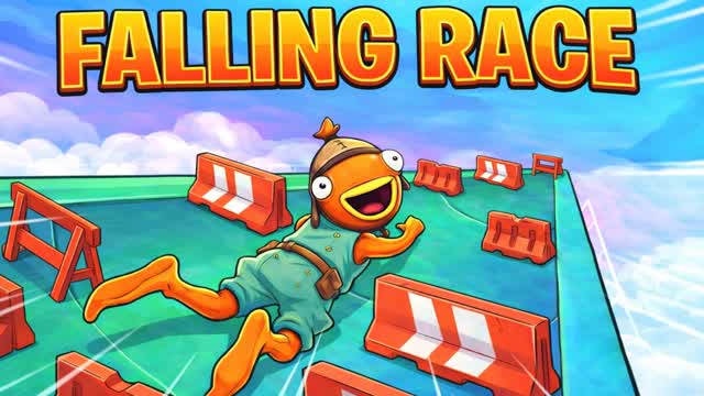 Falling Race 🏆 — Fortnite Creative map cover art