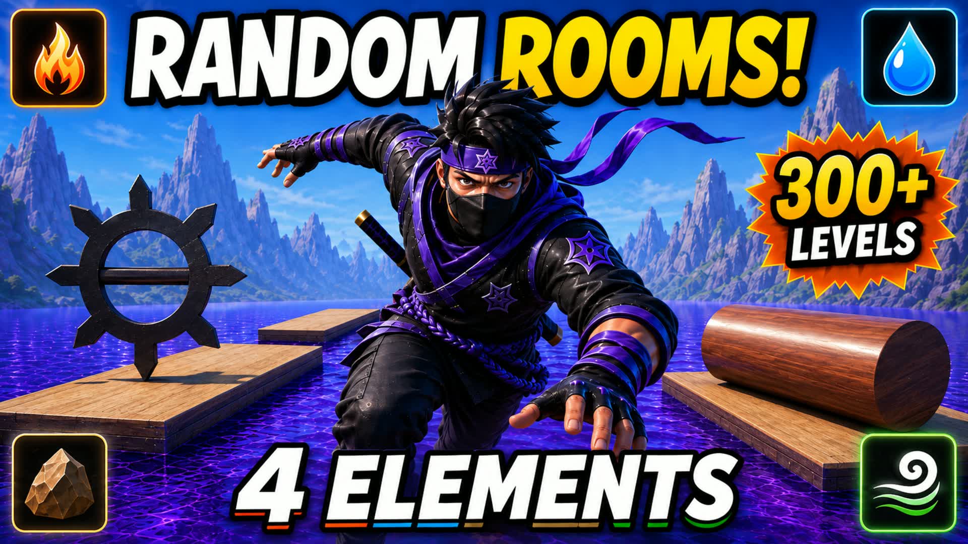 Ninja Random Switch Deathrun 300+ — Fortnite Creative map