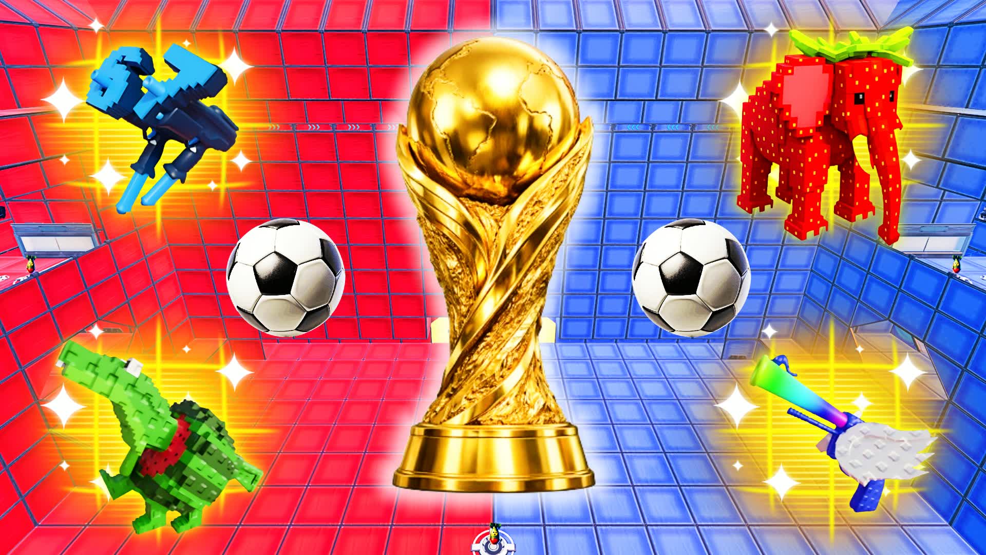 WORLD CUP RED VS BLUE ๐ด๐ต โ Fortnite Creative map