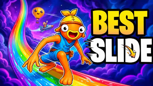 BEST RELAX CHILL SLIDE  🚀 — Fortnite Creative map