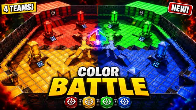 COLOR BATTLE 🔴🟢🔵🟡 — Fortnite Creative map