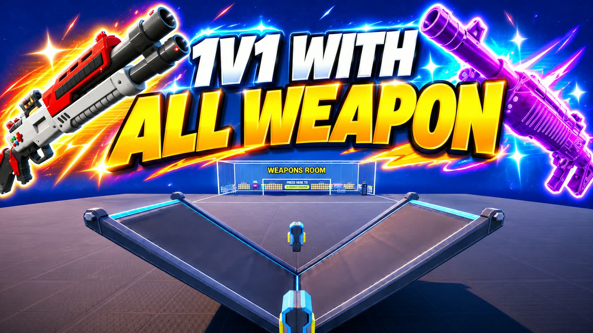 1V1 A WITH ALL WEAPONS — Fortnite Creative map