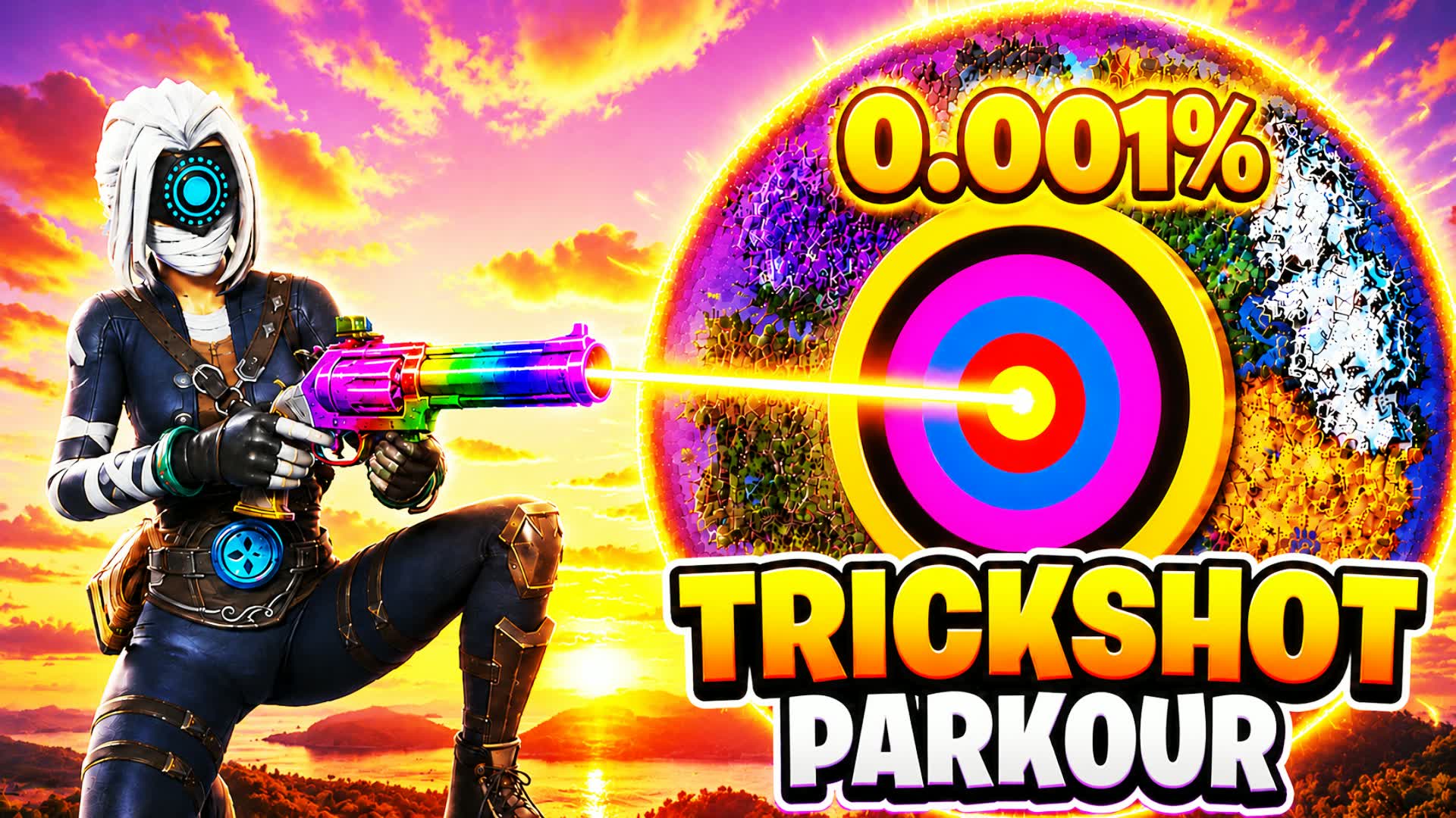 🍖💥 ROAST ENO TRICKSHOT PARKOUR EASY 🎯 — Fortnite Creative map