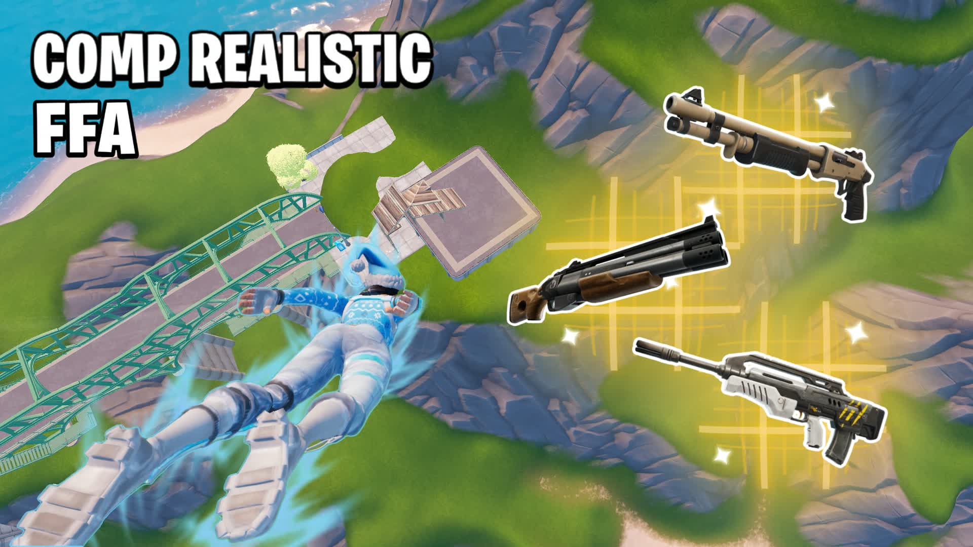 COMP REALISTIC PVP - FREE FOR ALL — Fortnite Creative map
