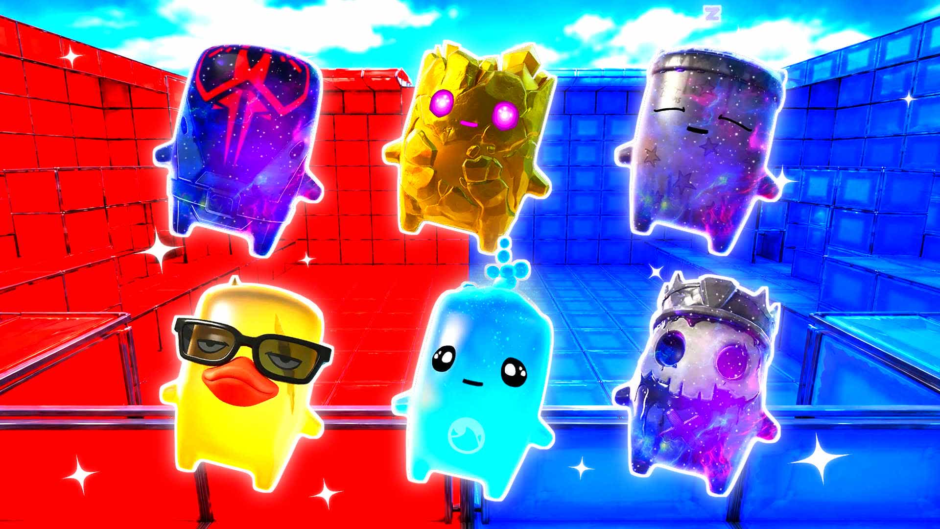 RED VS BLUE JETCORE 🔴🔵 — Fortnite Creative map