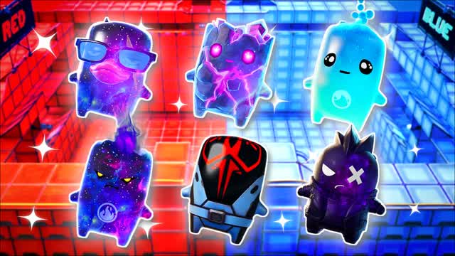RED VS BLUE FORCE SPIN 🔴🔵 — Fortnite Creative map cover art