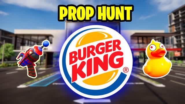 BURGER KING PROP HUNT — Fortnite Creative map cover art