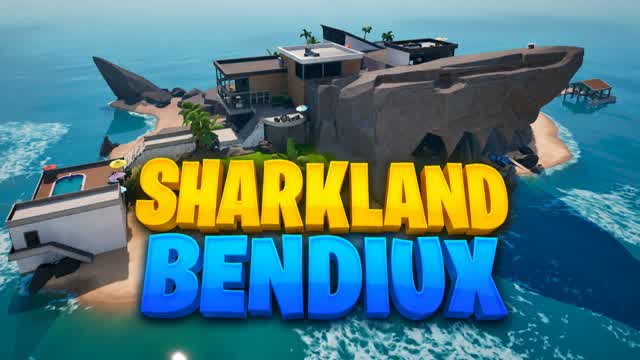 SHARKLAND 🦈FREE FOR ALL🦈 — Fortnite Creative map cover art