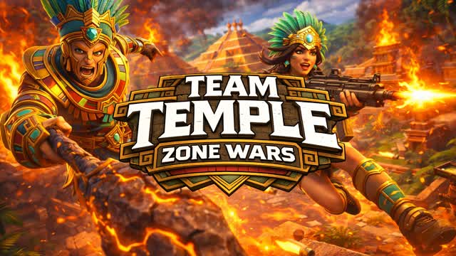 TEAM TEMPLE ZONE WARS 🗿 2v2 — Fortnite Creative map cover art