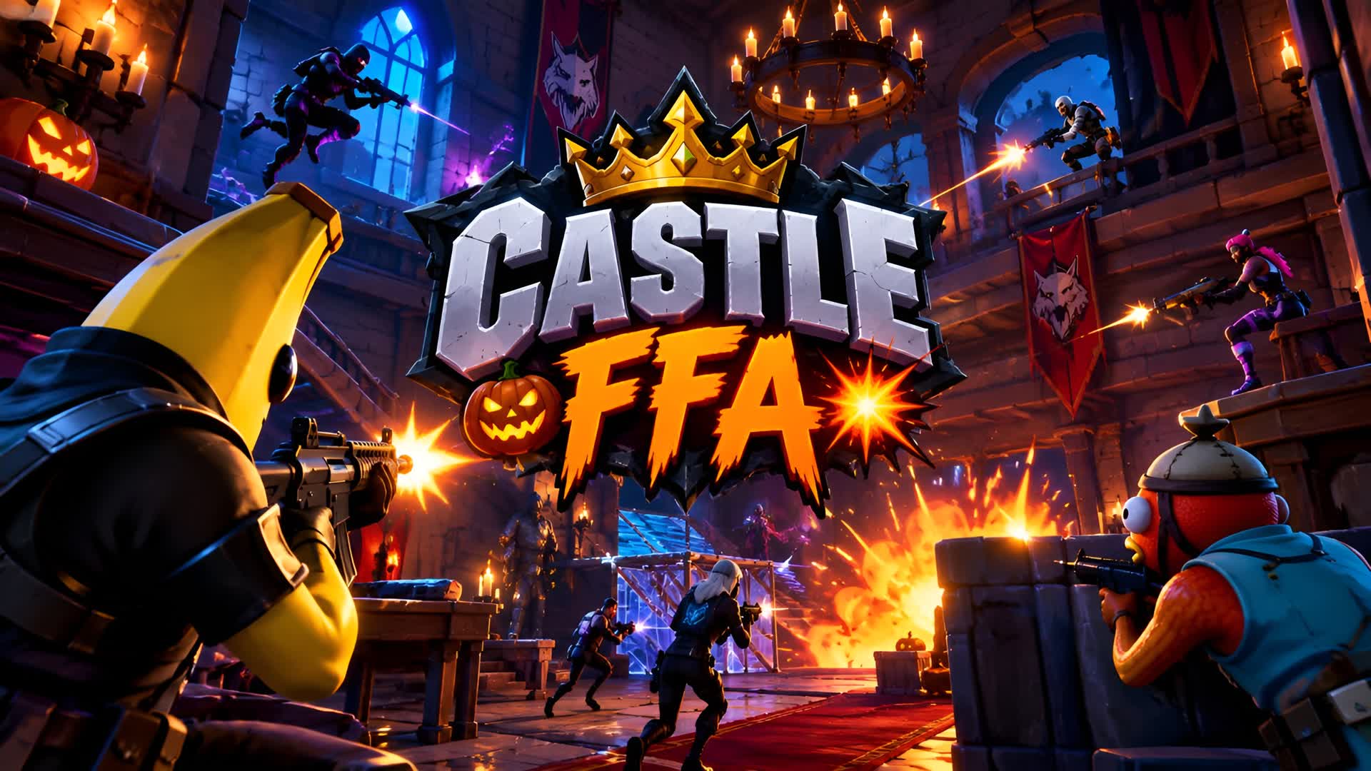 💥🎃castle FFA — Fortnite Creative map