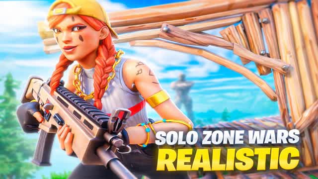 REALISTIC PVP ZONE WARS — Fortnite Creative map cover art