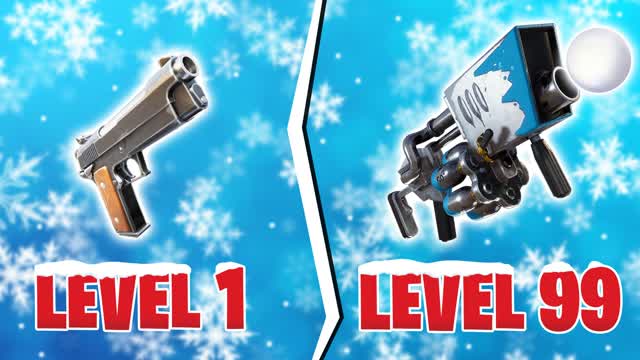 Winter Gun Game 🔫❄️ — Fortnite Creative map