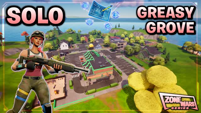 (Solo👤) Greasy Zone Wars [Series] — Fortnite Creative map