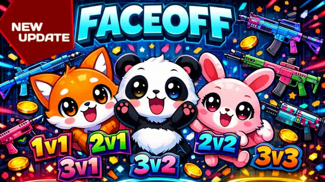 FACEOFF RIVALS ✨ 1v1/2v2/3v3 🎯 — Fortnite Creative map
