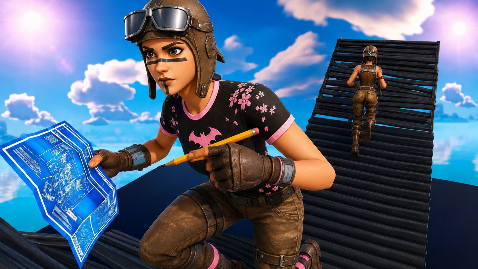 1v1 BUILD FIGHT BAT — Fortnite Creative map