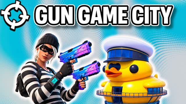 Gun Game City [One Shot] — Fortnite Creative map