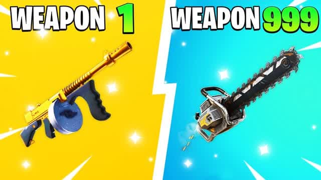 ⭐ EXOTIC SHARK GUN GAME 🔫 ONE SHOT — Fortnite Creative map cover art